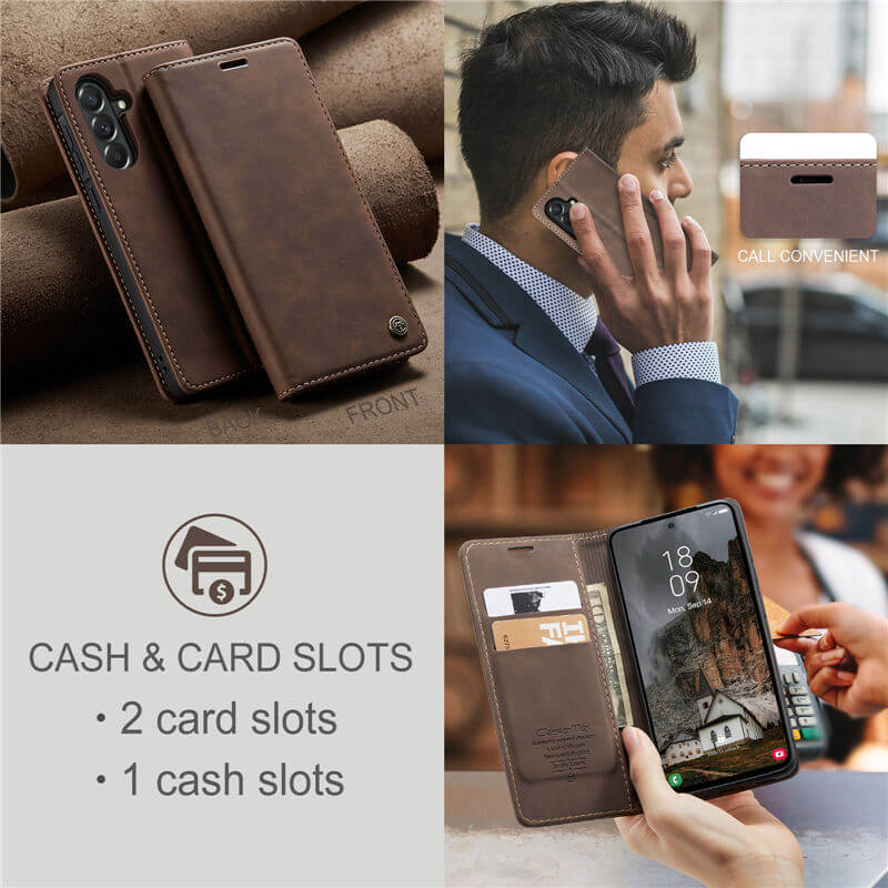 CaseMe Samsung Galaxy A57 Wallet Suede Leather Case