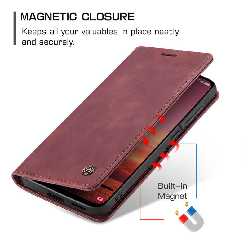 CaseMe Samsung Galaxy A57 Wallet Suede Leather Case - Image 8