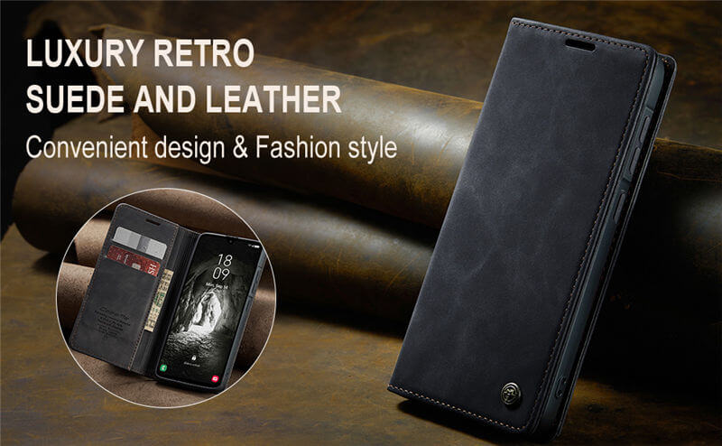 CaseMe Samsung Galaxy A57 Wallet Suede Leather Case