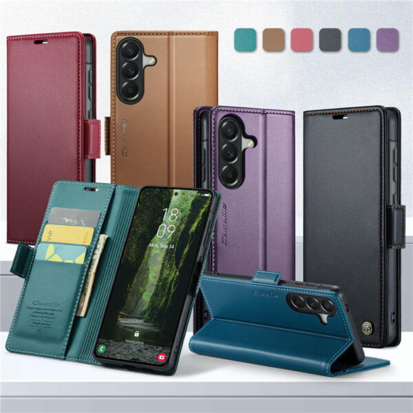 Alternative view of CaseMe Samsung Galaxy A57 Wallet RFID Blocking Magnetic Buckle Case