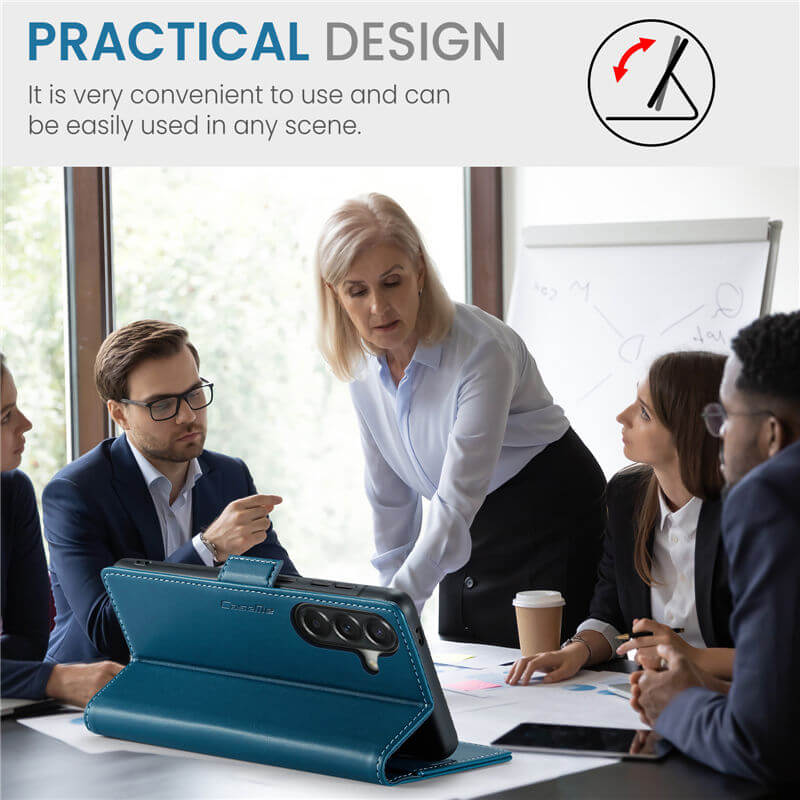 CaseMe Samsung Galaxy A57 Wallet RFID Blocking Magnetic Buckle Case