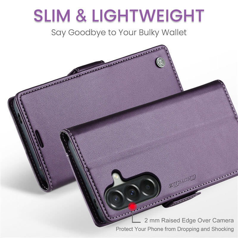 CaseMe Samsung Galaxy A57 Wallet RFID Blocking Magnetic Buckle Case - Image 9