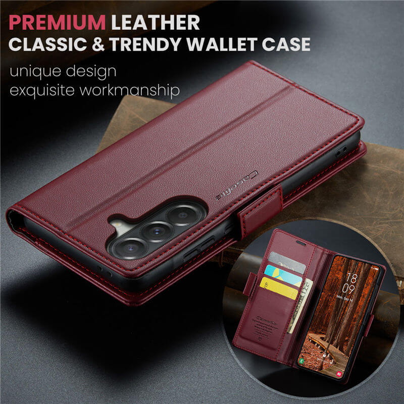 CaseMe Samsung Galaxy A57 Wallet RFID Blocking Magnetic Buckle Case - Image 10