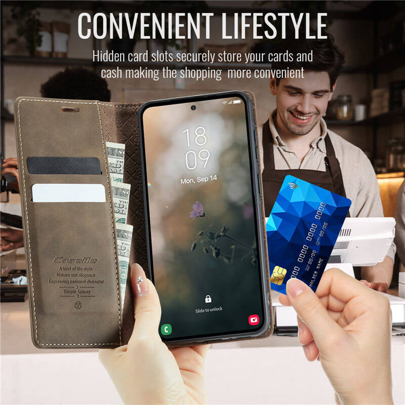 CaseMe Samsung Galaxy A57 Wallet Case – Magnetic & RFID Blocking - Image 5