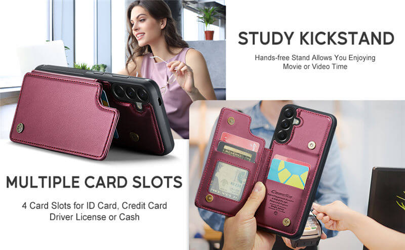 CaseMe Samsung Galaxy A57 RFID Blocking Card Holder Case