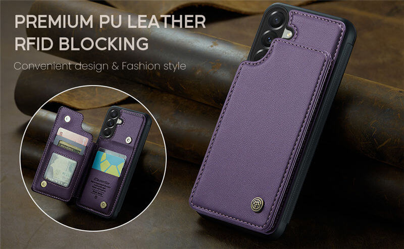 CaseMe Samsung Galaxy A57 RFID Blocking Card Holder Case