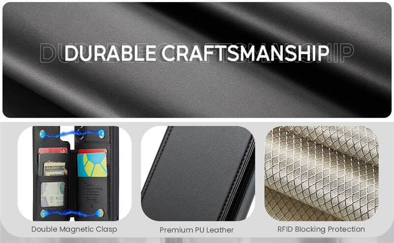 CaseMe Samsung Galaxy A57 RFID Blocking Card Holder Case