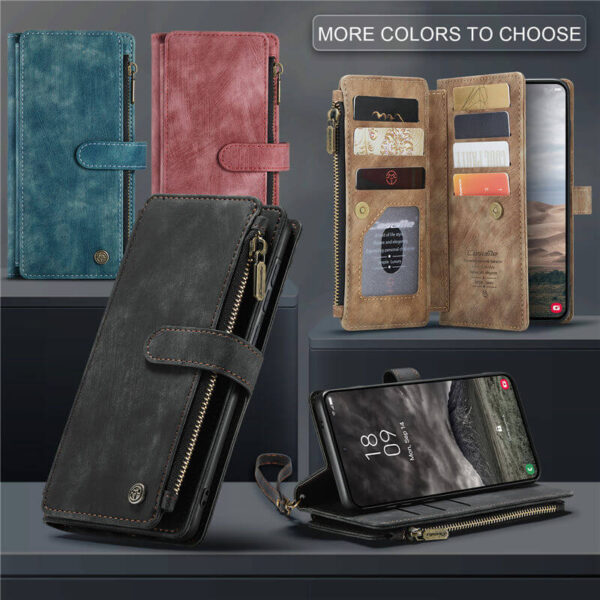 Alternative view of CaseMe Samsung Galaxy A57 Wallet Kickstand Case with Wrist Strap