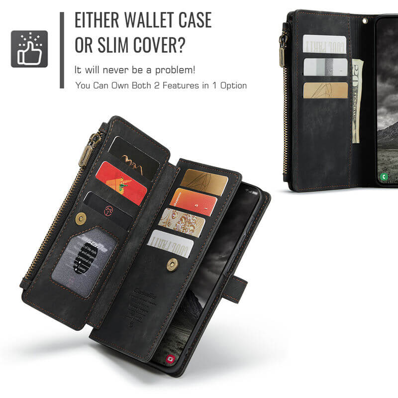 CaseMe Samsung Galaxy A57 Wallet Kickstand Case with Wrist Strap - Image 7