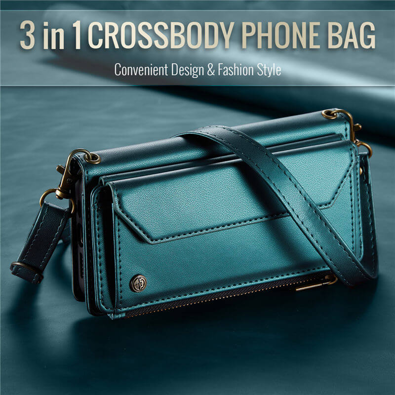 CaseMe Samsung Galaxy A57 Crossbody RFID Blocking Wallet Case