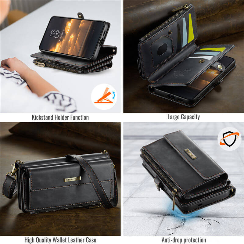 CaseMe Samsung Galaxy A57 Wallet Case with RFID Blocking & Crossbody Strap