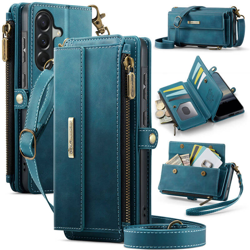 CaseMe Samsung Galaxy A57 Wallet Case with RFID Blocking & Crossbody Strap