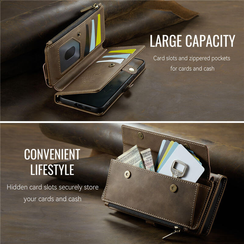 CaseMe Samsung Galaxy A57 Wallet Case with RFID Blocking & Crossbody Strap - Image 13
