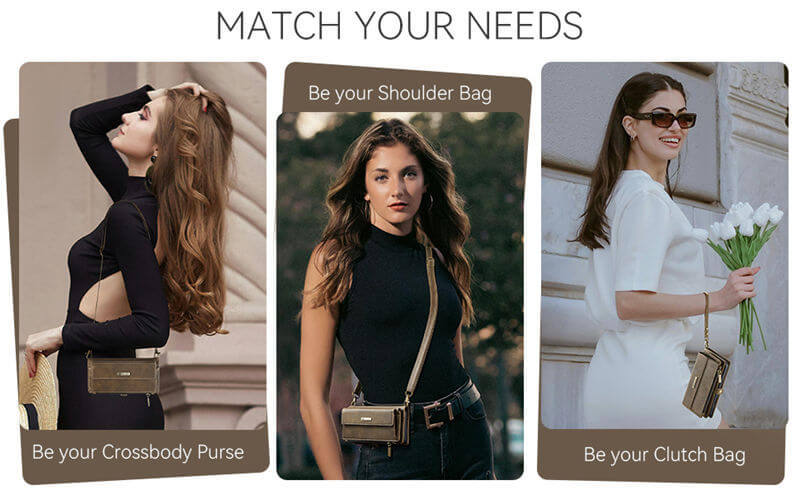 CaseMe Samsung Galaxy A57 Wallet Case with RFID Blocking, 9 Card Slots & Crossbody Strap