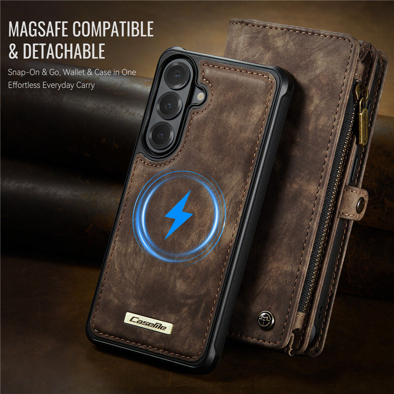 CaseMe Samsung Galaxy S26 Plus 2-in-1 Magnetic RFID Wallet Case with Wireless Charging & Detachable Wrist Strap - Image 10