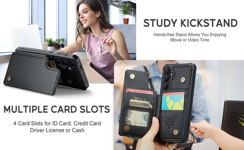 CaseMe Samsung Galaxy S26 Plus RFID Blocking Card Holder Case