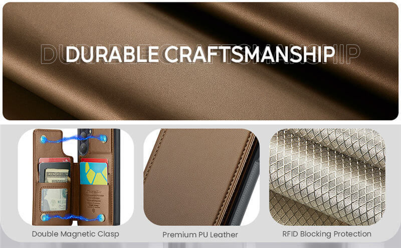 CaseMe Samsung Galaxy S26 Plus RFID Blocking Card Holder Case