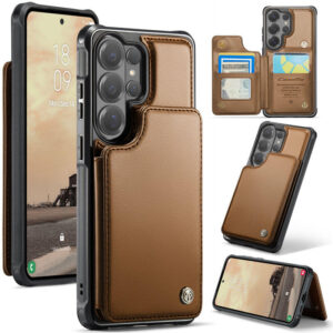 CaseMe Samsung Galaxy S26 Ultra RFID Blocking Card Holder Kickstand Case