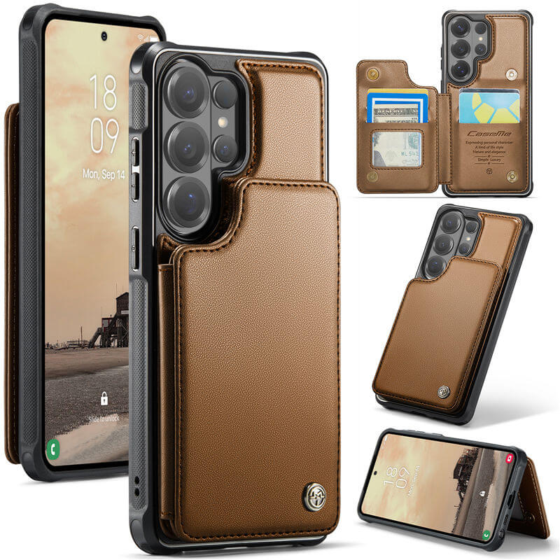 CaseMe Samsung Galaxy S26 Ultra RFID Blocking Card Holder Kickstand Case
