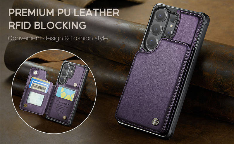 CaseMe Samsung Galaxy S26 Ultra RFID Blocking Card Holder Case