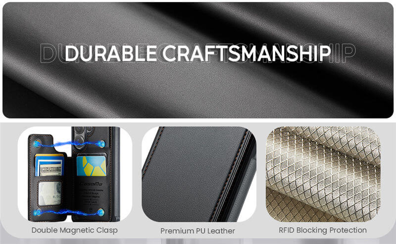 CaseMe Samsung Galaxy S26 Ultra RFID Blocking Card Holder Case
