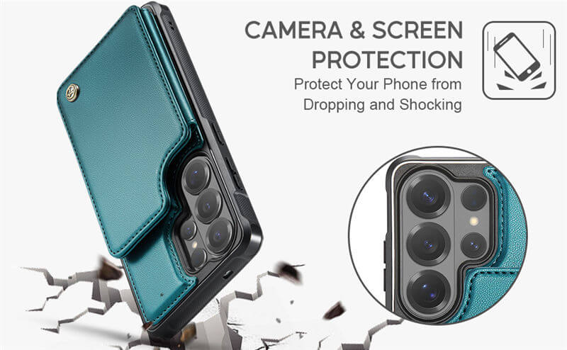 CaseMe Samsung Galaxy S26 Ultra RFID Blocking Card Holder Case