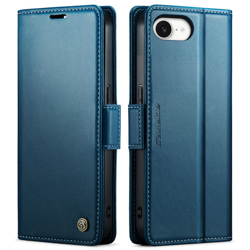 CaseMe iPhone 16e Wallet RFID Blocking Magnetic Buckle Case - Image 12