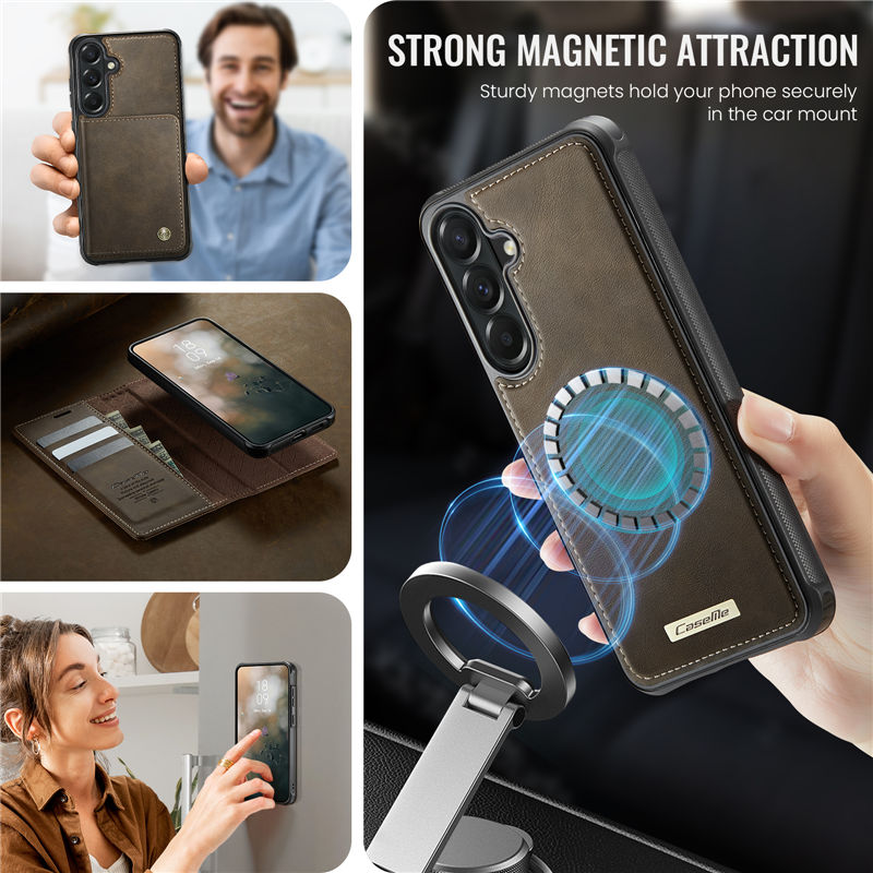 CaseMe Samsung Galaxy A57 2-in-1 Magnetic Wallet Case with RFID Blocking - Image 6