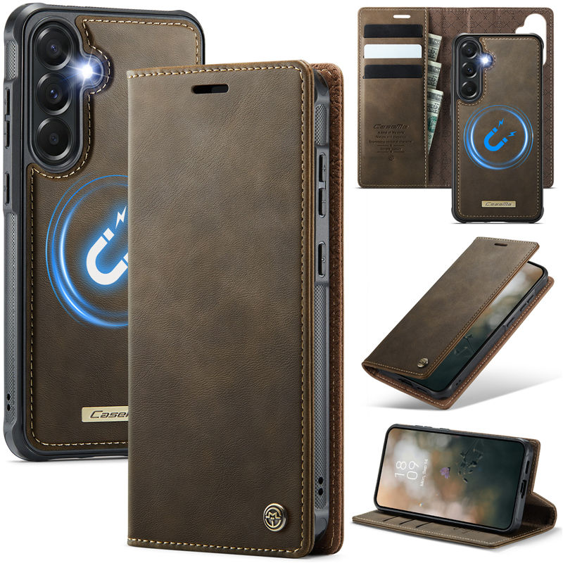 CaseMe Samsung Galaxy A57 2-in-1 Magnetic Wallet Case with RFID Blocking