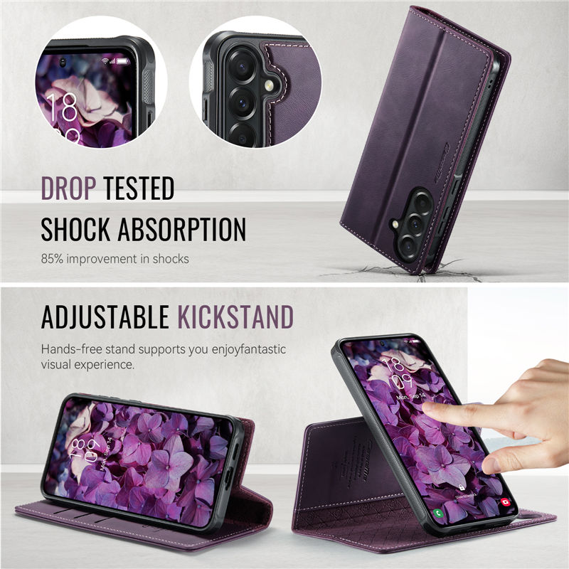 CaseMe Samsung Galaxy A57 2-in-1 Magnetic Wallet Case with RFID Blocking - Image 7