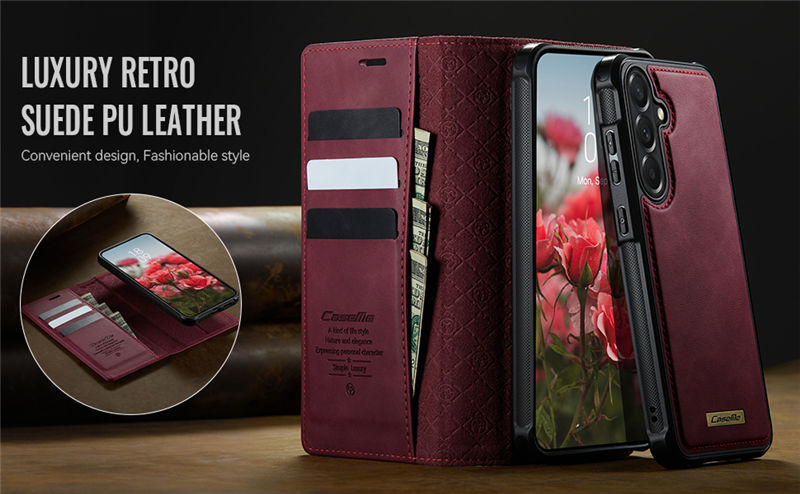 CaseMe Samsung Galaxy A57 2-in-1 Magnetic Wallet Case