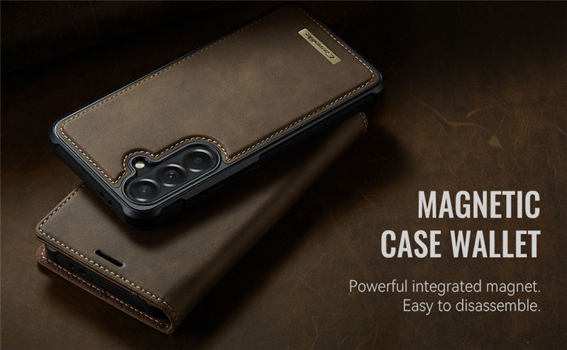CaseMe Samsung Galaxy A57 2-in-1 Magnetic Wallet Case