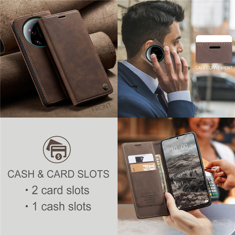 CaseMe Xiaomi 17 Ultra Wallet Suede Leather Case - Image 7