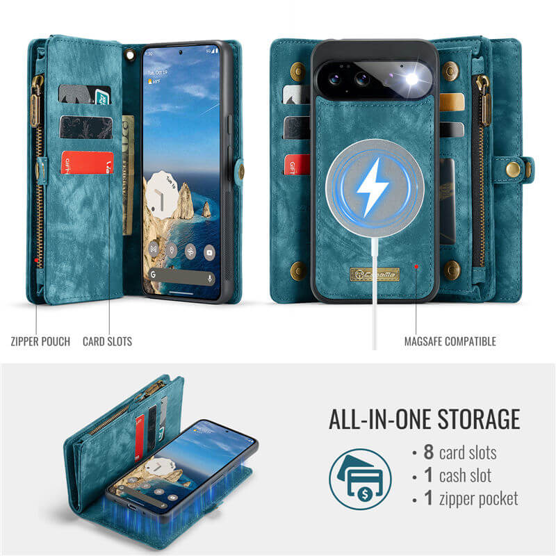 CaseMe Google Pixel 11/Pixel 11 Pro 2-in-1 Magnetic Wallet Case