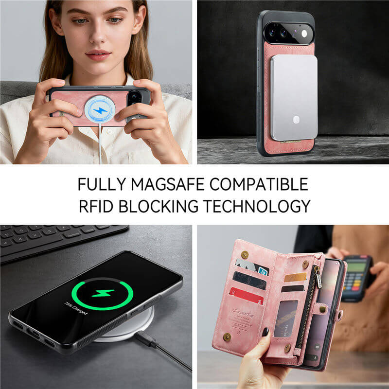 CaseMe Google Pixel 11/Pixel 11 Pro 2-in-1 Magnetic Wallet Case