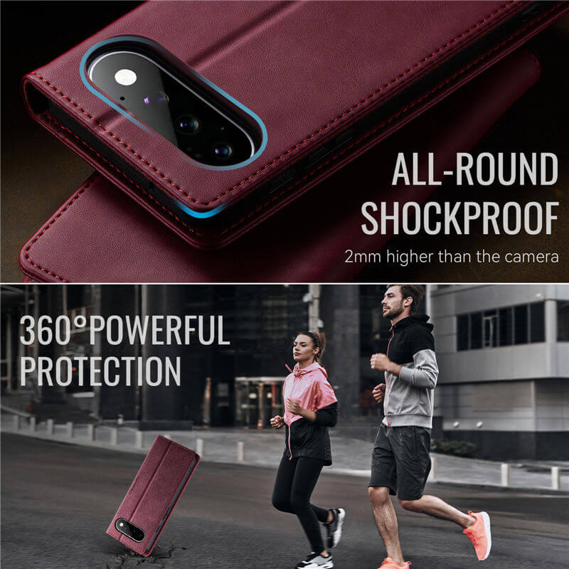 CaseMe Google Pixel 11/Pixel 11 Pro Magnetic Wallet Case with RFID Blocking