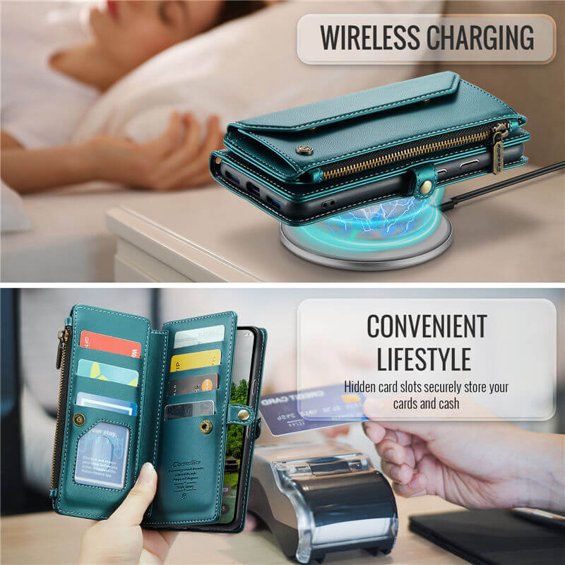 CaseMe Google Pixel 11 Pro XL RFID Wallet Case with Crossbody Strap