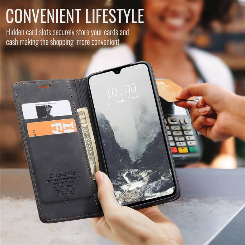 CaseMe Samsung Galaxy A27 Wallet Suede Leather Case - Image 9