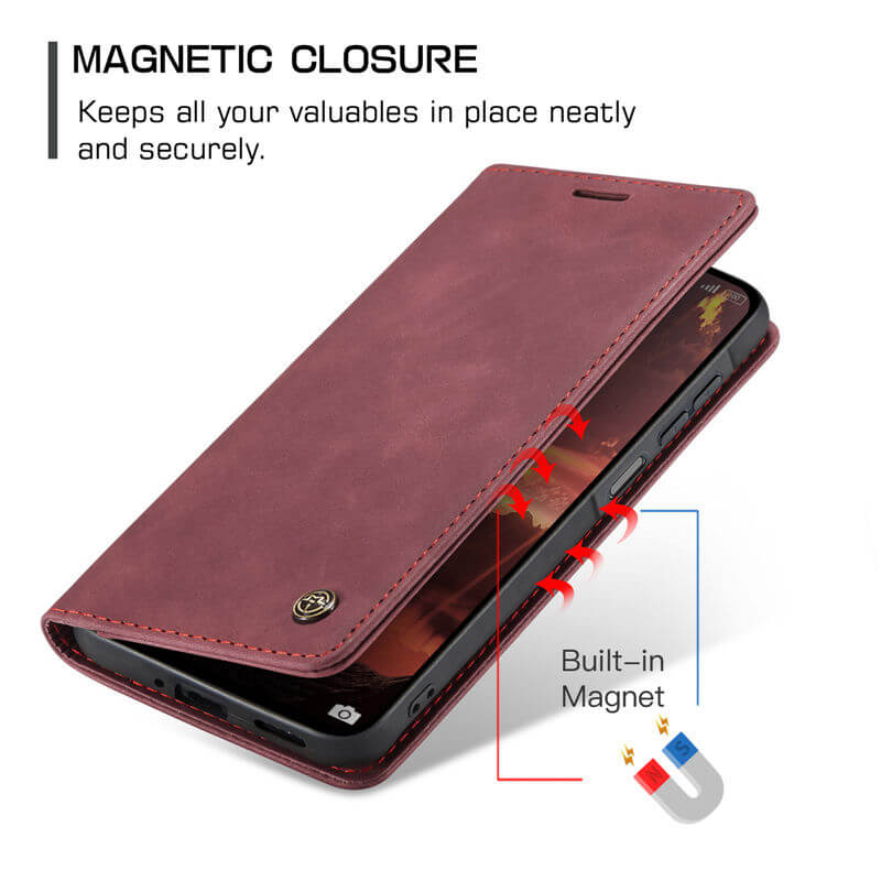 CaseMe Samsung Galaxy A27 Wallet Suede Leather Case - Image 8