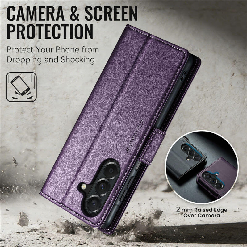 CaseMe Samsung Galaxy A27 Wallet RFID Blocking Magnetic Buckle Case - Image 8
