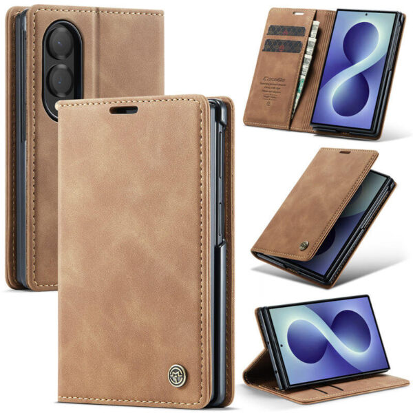 CaseMe Samsung Galaxy Z Fold8 Wallet Case with Magnetic Closure & Kickstand