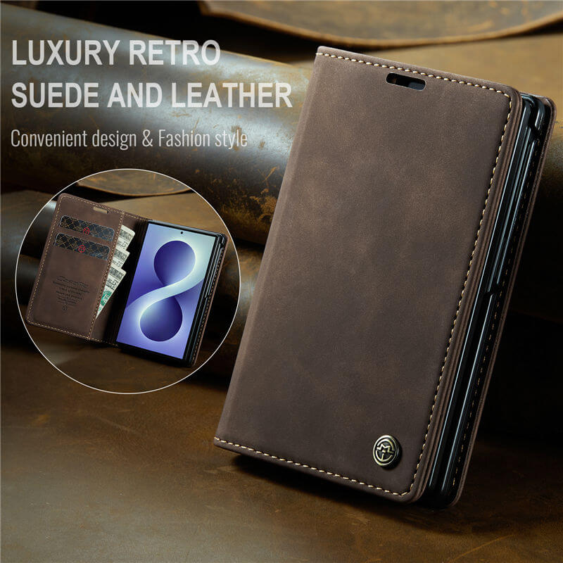 CaseMe Samsung Galaxy Z Fold8 Wallet Case with Magnetic Closure & Kickstand - Image 3