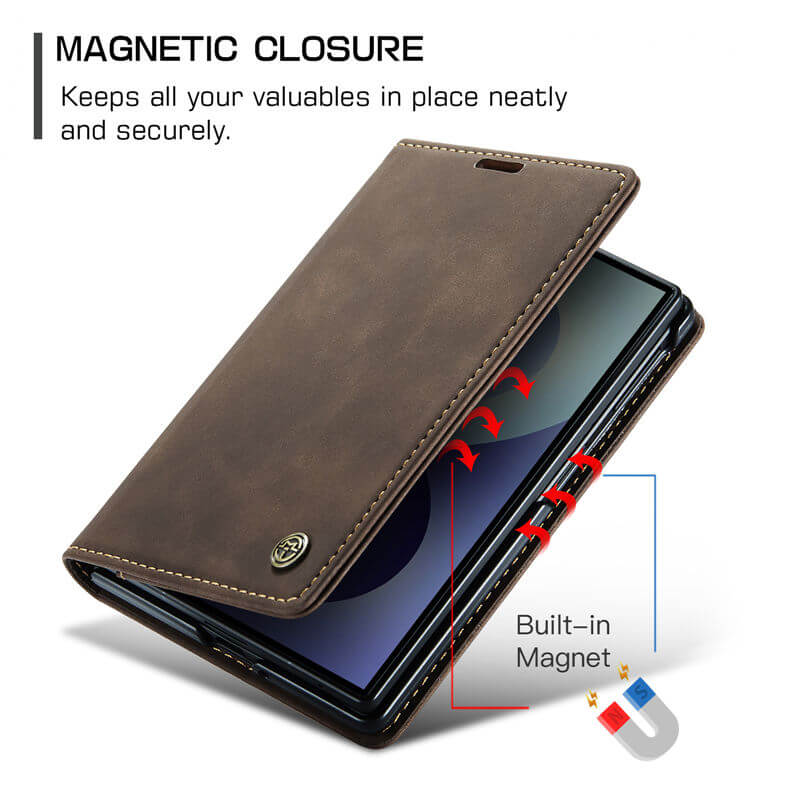 CaseMe Samsung Galaxy Z Fold8 Wallet Case with Magnetic Closure & Kickstand - Image 8