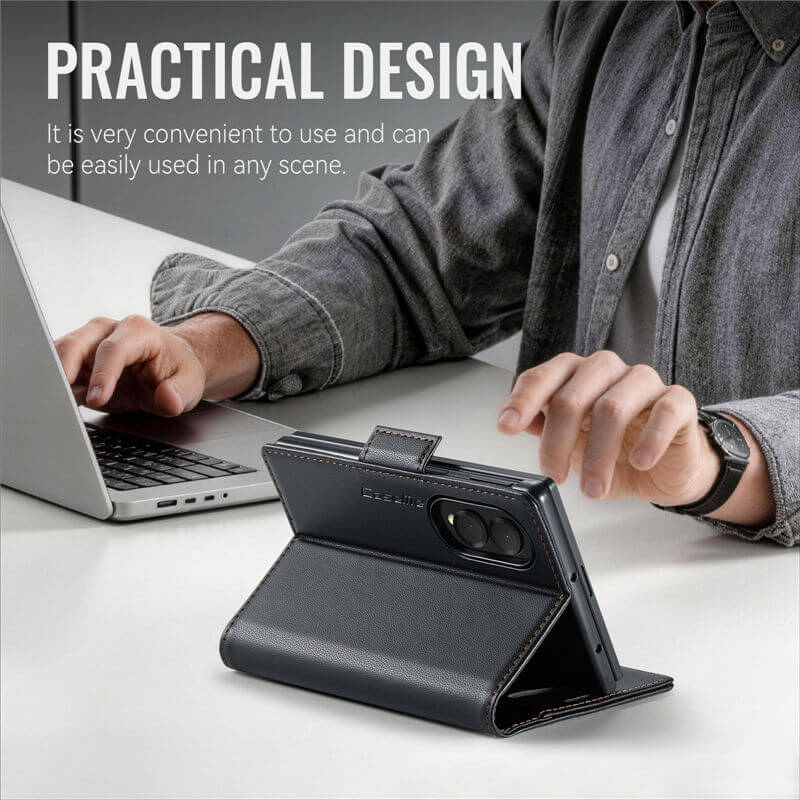 CaseMe Samsung Galaxy Z Fold8 RFID Wallet Case with Magnetic Buckle & Wireless Charging - Image 7