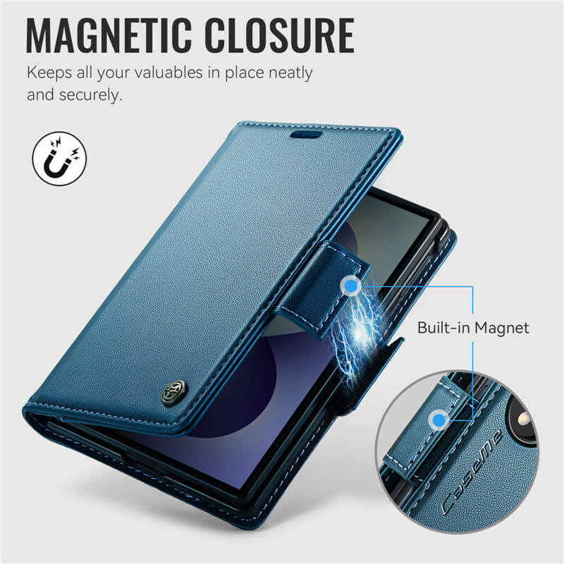 CaseMe Samsung Galaxy Z Fold8 RFID Wallet Case with Magnetic Buckle & Wireless Charging - Image 8
