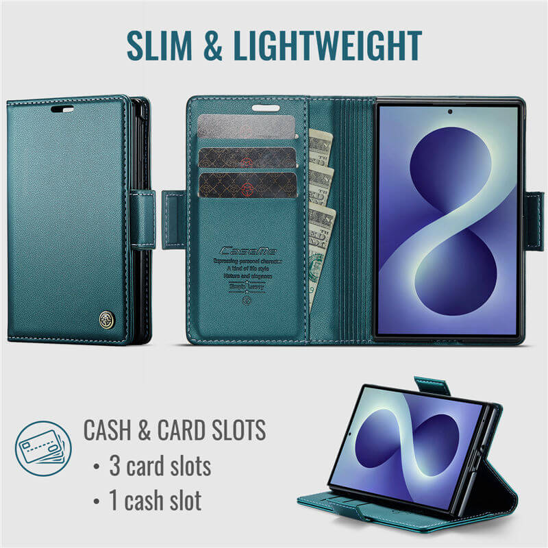 CaseMe Samsung Galaxy Z Fold8 RFID Wallet Case with Magnetic Buckle & Wireless Charging - Image 4