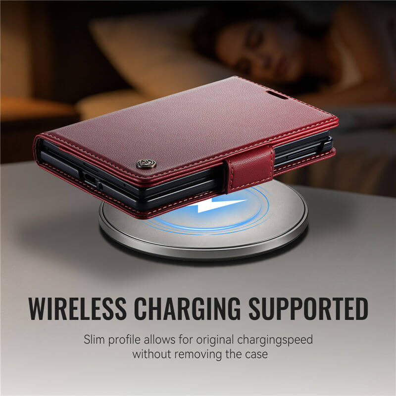 CaseMe Samsung Galaxy Z Fold8 RFID Wallet Case with Magnetic Buckle & Wireless Charging - Image 6