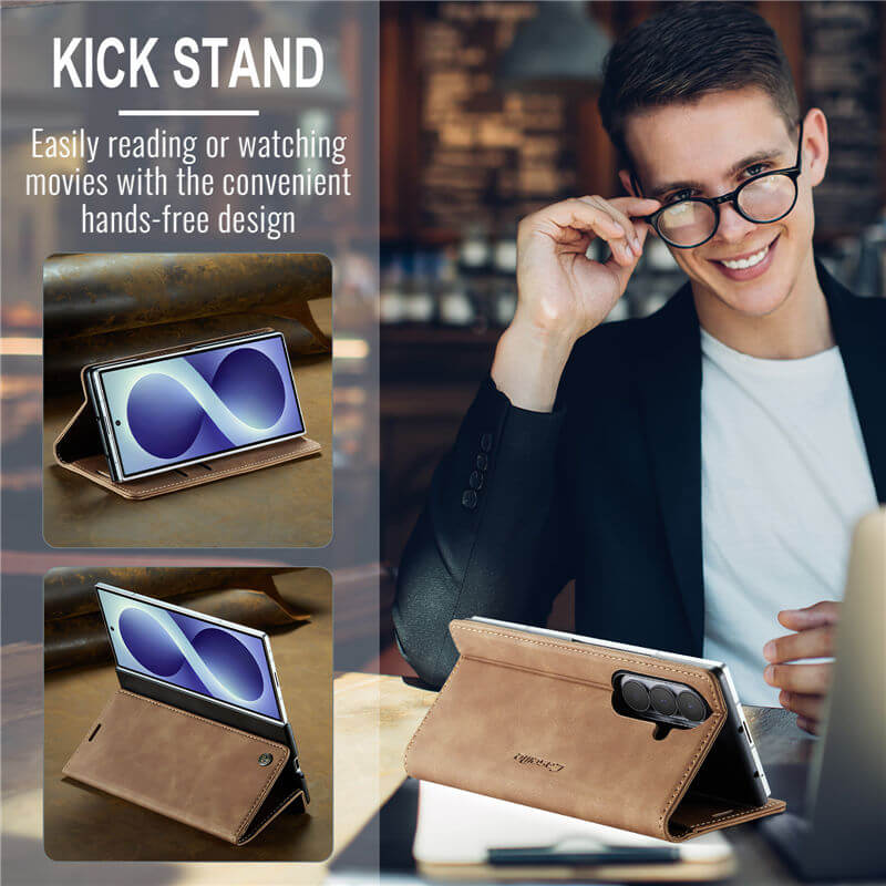 CaseMe Samsung Galaxy Z Fold8 Ultra Wallet Case with Magnetic Closure & Kickstand - Image 10
