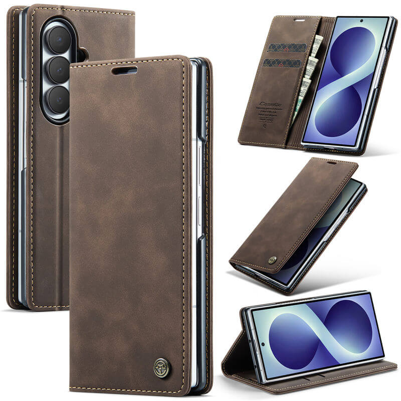 CaseMe Samsung Galaxy Z Fold8 Ultra Wallet Case with Magnetic Closure & Kickstand