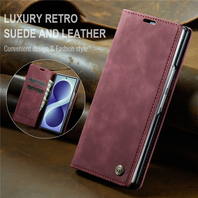 CaseMe Samsung Galaxy Z Fold8 Ultra Wallet Case with Magnetic Closure & Kickstand - Image 3